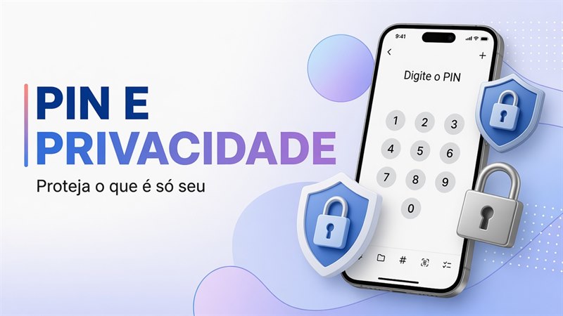 Como configurar o Privacy PIN e proteger notas no DicaNote