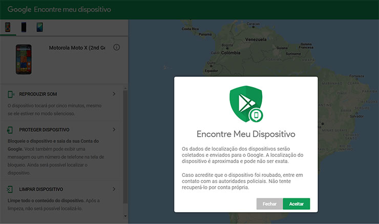 Localizar celular Google